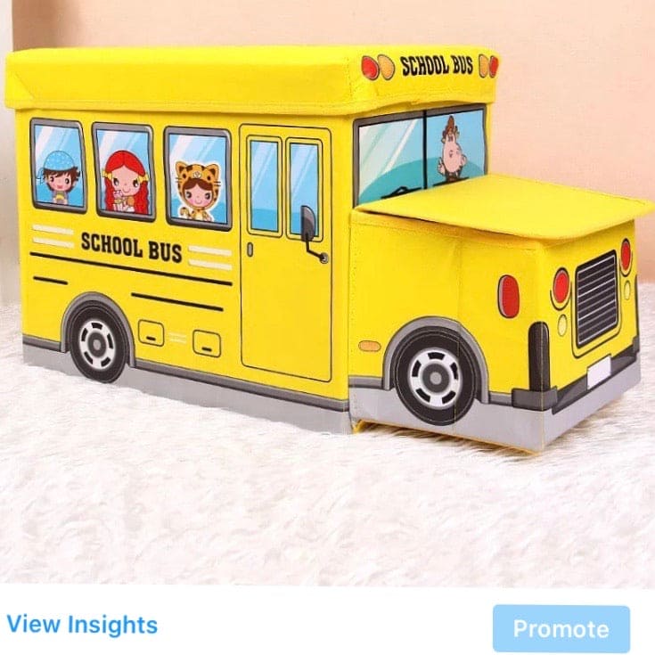 Foldable School Bus Storage Box Foldable School Bus Storage Box